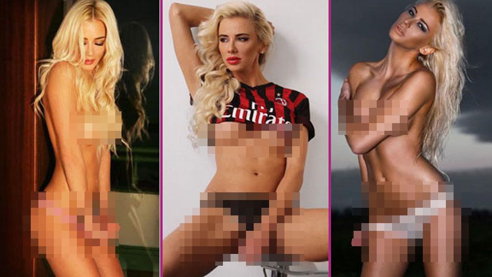 Martina Stetiarova, sosok Milanisti yang tampil syur rayakan keberhasilan Milan. Copyright: © elbalonrosa